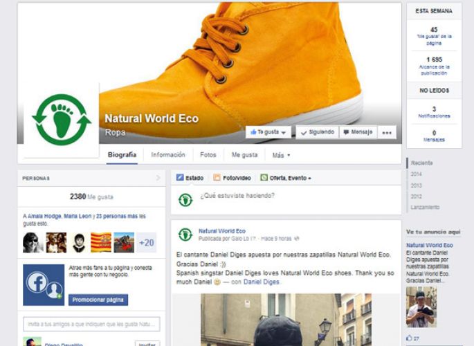 Natural World Eco en Facebook