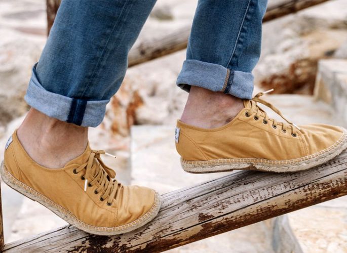 Zapatos cómodos para hombre con material natural, zapatillas para