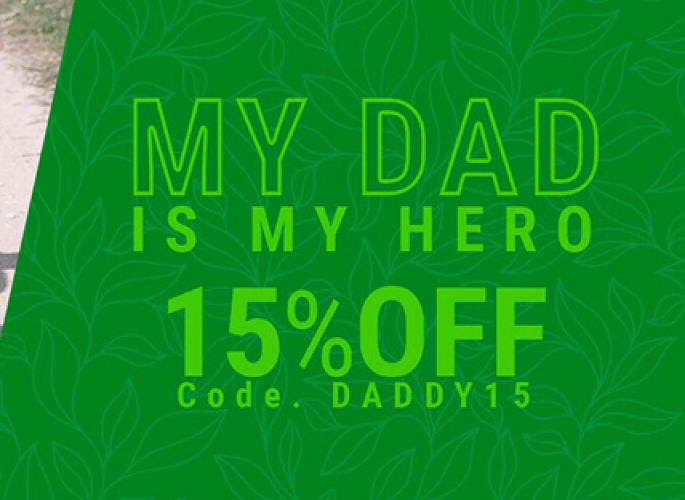 Special Discounts of 15% for Father's Day